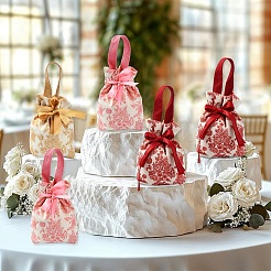 Подарочная упаковка для конфет с цветочным принтом AJEW-YWC0005-01A