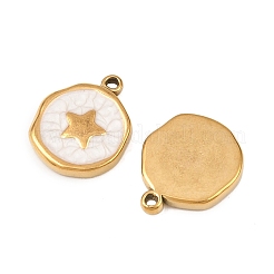 Подвески из нержавеющей стали 304 с эмалью&nbsp;STAS-P425-01G-16