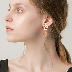 1 нить круглых бусин из натуральной морской ракушки SSHEL-BC0001-19