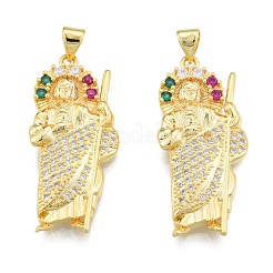 Латунные микро проложить кубического циркония подвески KK-G431-14G