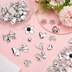 48шт 12 стиля непрозрачные кабошоны из смолы&nbsp;RESI-SP0001-35