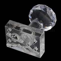 Прозрачные акриловые штампы для мыла с ручкой DIY-XCP0002-91E