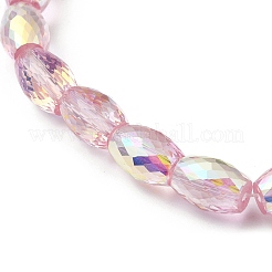 Прозрачные стеклянные бусины гальваническим пряди EGLA-I017-01-AB02