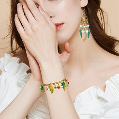 100шт прозрачные стеклянные подвески&nbsp;GLAA-SZ0001-96