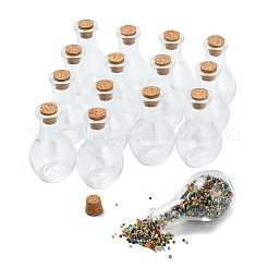 15 шт. стеклянная бутылка для контейнеров для бусин AJEW-YW0001-53A