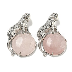 Полукруглые подвески из смешанных драгоценных камней из натуральных и синтетических камней G-F766-06AS