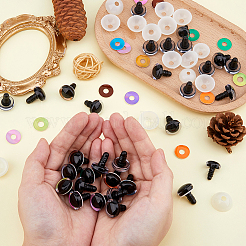 40 набор 10-х цветных пластиковых глаз для кукольных поделок KY-FH0001-42B