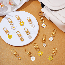 24 шт. 6 стильных эмалевых подвесных украшений из сплава&nbsp;HJEW-WR00024