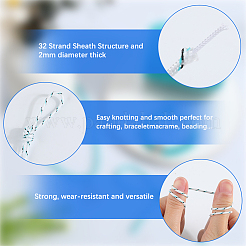 50м 1 внутренних сердечника из полиэстера и спандекса веревки-корды&nbsp;RCP-SP0001-01F