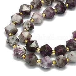 Бусины из натурального турмалина G-I376-A24-01