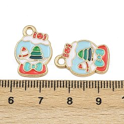 Подвески из сплава и эмали с рождественской тематикой ENAM-Z023-01G-09