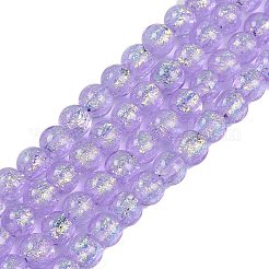 Нити из фольгированных бусин лэмпворк ручной работы&nbsp;FOIL-K003-06A