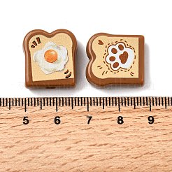 Печатные непрозрачные акриловые бусины OACR-H054-16