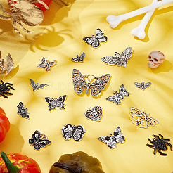 45 шт. 15 стиля подвески из сплава эмали и тибетского стиля на Хэллоуин ENAM-AR0001-56