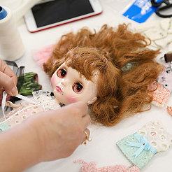 Шерстяные кукольные волосы DIY-WH0622-342A