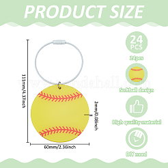 24 шт. акриловые подвесные украшения HJEW-ME00022