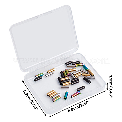 Трубчатые бусины из нержавеющей стали 304&nbsp;STAS-CA0001-12