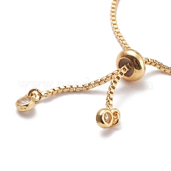 Браслеты с эмалевым звеном сглаза для девушек и женщин BJEW-F417-17I-G-RS