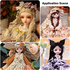 6 шт. 6 стиля ПП/волоконная крученая оплетка&nbsp;DIY-GL0005-60