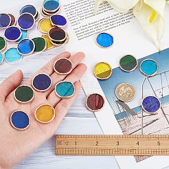 36 шт. 6-х цветная стеклянная мозаичная плитка DIY-OC0009-46