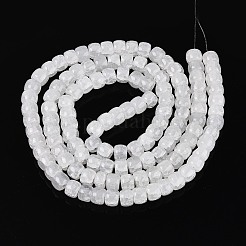 Выпечки нарисованные потрескивание стеклянные бусины пряди&nbsp;DGLA-N019-02A-04