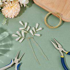 6м медной проволоки для бисероплетения для изготовления ювелирных изделий CWIR-WH0026-01B-G