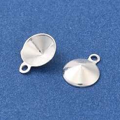 Ионное покрытие (ip) 304 нержавеющая сталь подвеска заостренная задняя часть со стразами&nbsp;STAS-U025-05A-S