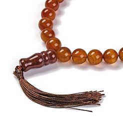 Природные сердолика бусы стрейч браслеты BJEW-A025-01E