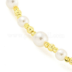 Латунь бисера ожерелья NJEW-P307-01G