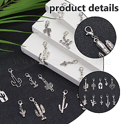 40 шт. 10 стильных подвесных украшений из сплава&nbsp;HJEW-FH00190