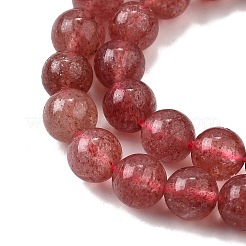 Природного кварца клубники нитей бисера&nbsp;G-L621-B09-6mm