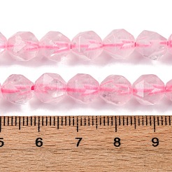 Граненые бусины из натурального розового кварца с драгоценными камнями&nbsp;LS-G-J331-02-8mm