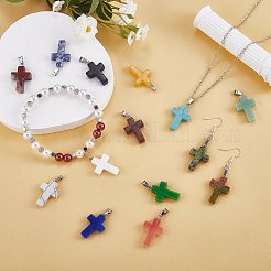 25шт 25 стиля подвески из натуральных и синтетических драгоценных камней G-SZ0002-14