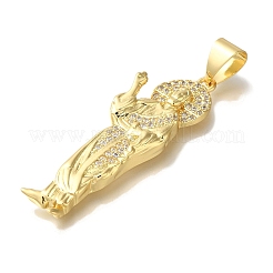 Иерарх стойки с покрытием из латуни микро паве подвески с прозрачным кубическим цирконием&nbsp;KK-U019-27G