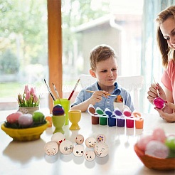 Натуральный деревянный круглый шар WOOD-PH0001-17-WH