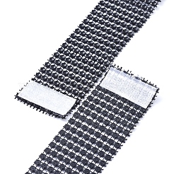 8 ряд пластиковых страз кольца со стразами AJEW-D042-01C