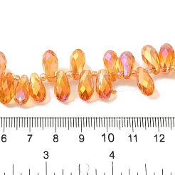 Стеклянные бусины с гальваническим покрытием &nbsp;EGLA-B006-01A-HR01