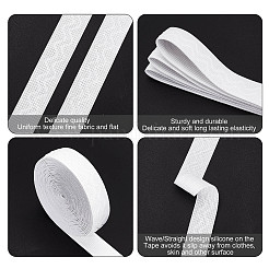 10 ярд нескользящей прозрачной силиконовой полиэстеровой резинки SRIB-GF0001-26A-01