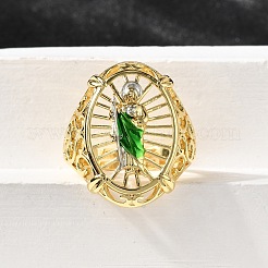 Регулируемые латунные манжеты для женщин&nbsp;RJEW-F181-03G