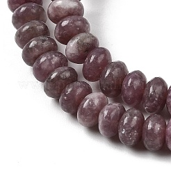 Натуральный лепидолит / пурпурный слюдяный камень бисер пряди G-K365-E01-4x6mm