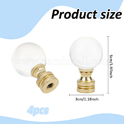 Стеклянные хрустальные светильники с цоколем с железной отделкой FIND-WH0148-176C