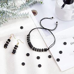 4 нить бусины из натурального вулканического камня G-NB0001-52A