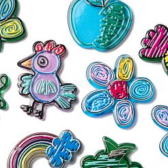 14шт 7 стиля прозрачные акриловые подвески&nbsp;KY-LS0001-15