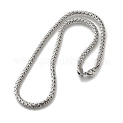 5 мм цепочка из нержавеющей стали 304 пшеничного цвета для мужчин STAS-V011-02P