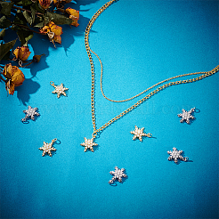 8 шт. подвески из латуни с микропаве KK-BC0011-43