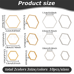 60 шт. 6 стиля соединительных колец из нержавеющей стали 304 и 201&nbsp;FIND-GL0001-71