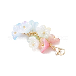 Цветочные акриловые подвесные украшения HJEW-TA00359