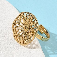 Регулируемые манжетные кольца из нержавеющей стали 304 RJEW-Z121-01G-02