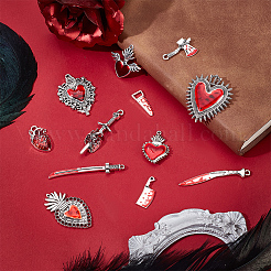 24шт 12 стиля подвески из сплава с эмалью FIND-HY0004-69