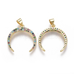 Латунные микро проложить кубического циркония подвески&nbsp;ZIRC-F115-02G